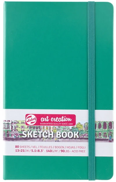 Sketchbook Art Creation  Green Forest - 13X21CM
