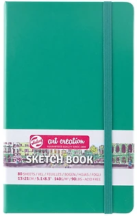 Sketchbook Art Creation  Green Forest - 13X21CM