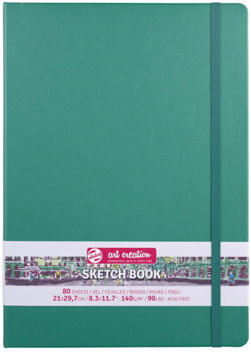 Carnet croquis art création vert forêt- 21x29cm