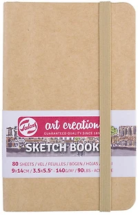 Carnet croquis art création kraft