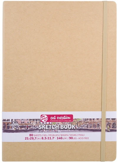 Carnet croquis art création kraft- 21x29cm