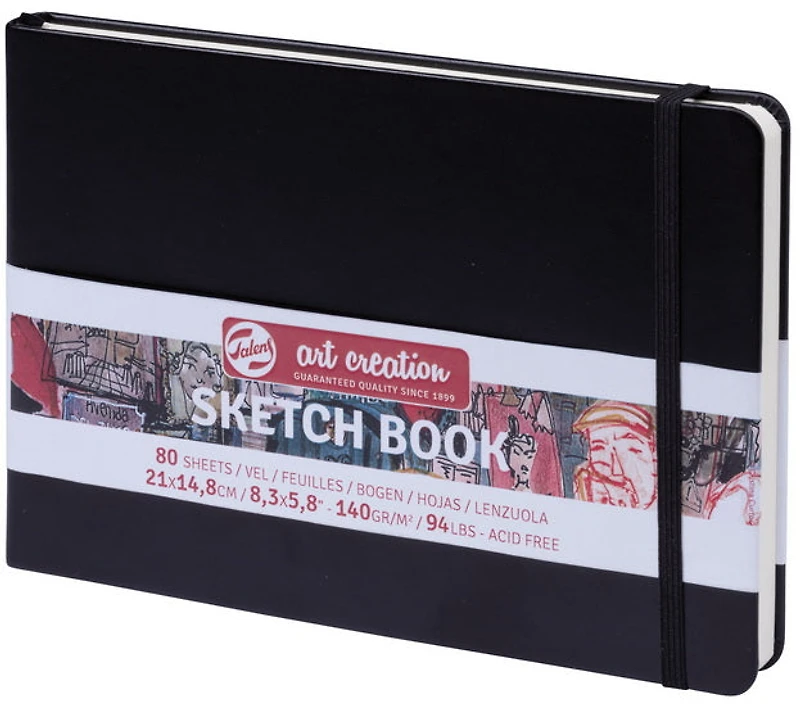 Carnet croquis art création noir