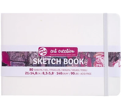 Carnet croquis art création blanc - 21x14cm