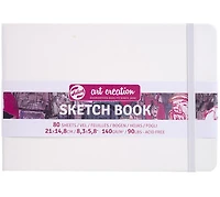 Carnet croquis art création  blanc - 21x14cm