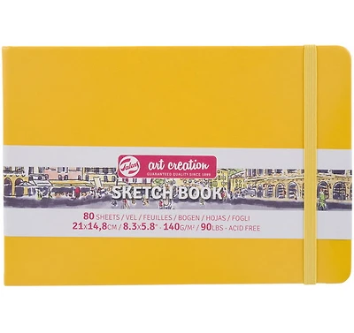 Sketchbook Art Creation Yellow- 21X14CM
