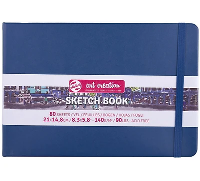 Sketchbook Art Creation  Navy Blue- 21X14CM