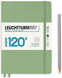 Cahier de notes ligné a5 203p 120g sauge