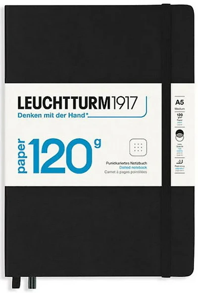 Cahier de notes pointillé a5 203p 120g noir