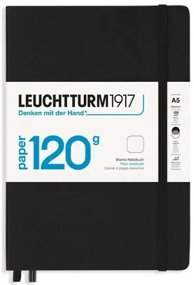 Cahier de notes uni a5 203p 120g noir