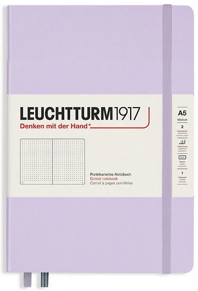 Cahier de notes pointillé a5 251p lilas