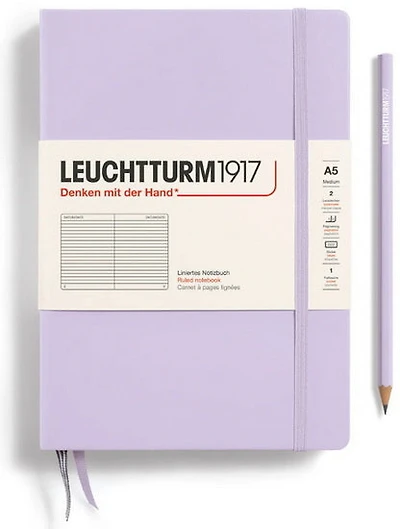 Cahier de notes ligné a5 251p lilas