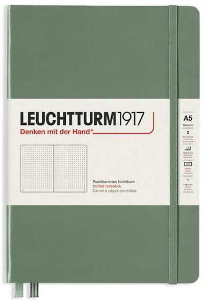 Cahier de notes pointillé a5 251p olive