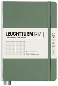 Cahier de notes pointillé a5 251p olive