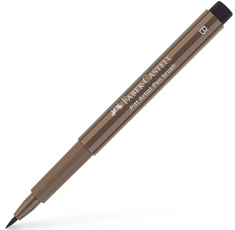 Pitt brush tip marker walnut brown