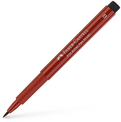 Pitt brush tip marker indian red