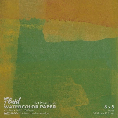 Watercolor pad - hp - 140lb - 8x8in (15s)