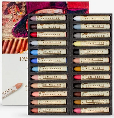 Oil pastels set - portrait (24)