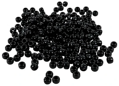 Pqt 300 perles pony noires 9mm
