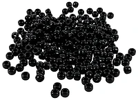 Pqt 300 perles pony noires 9mm
