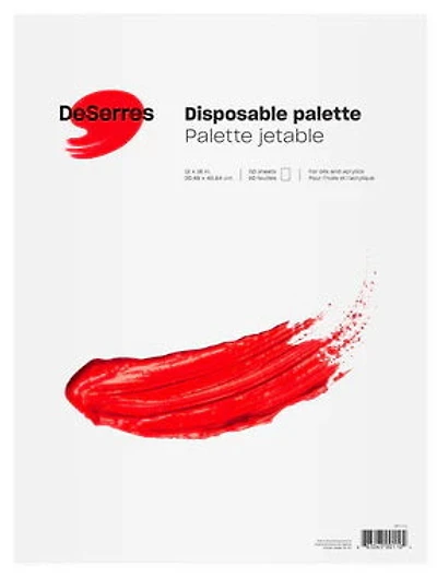 Disposable Paper Palette - 12 X 16 INCHES - WHITE