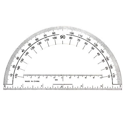 Rapporteur d'angle - 6 inch - 180 degree