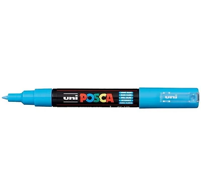 Marqueur posca conique pc-1m bleu clair