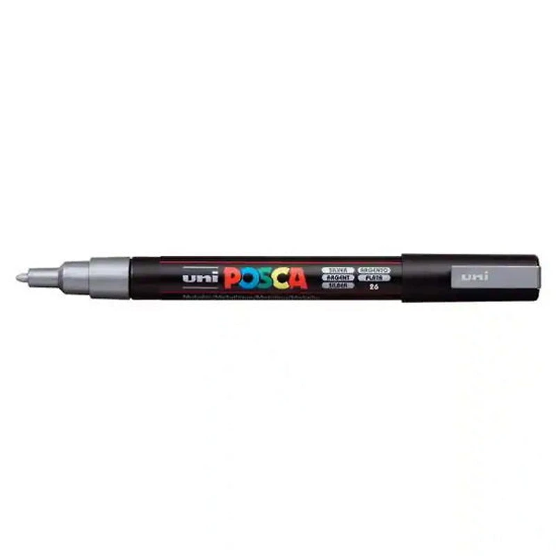 Marqueur posca conique pc-3m argent