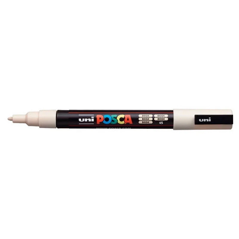 Marqueur posca conique pc-3m beige