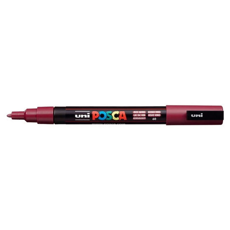 Marqueur posca conique pc-3m vin rouge