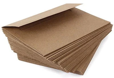 ENVELOPPES KRAFT 6,5 X 6,5 Pouces 25