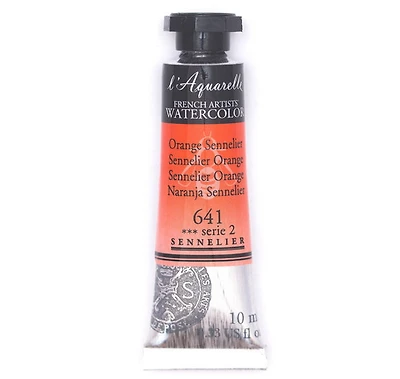 Aquarelle tube - 10ml - orange sennelier - s2