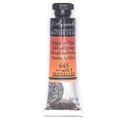 Aquarelle tube - 10ml - orange de chine - s3