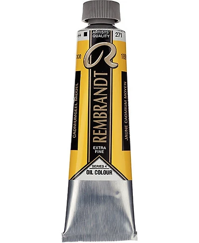 Huile rembrandt  jaune cadmium moyen - 40ml série 4