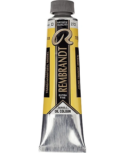 Huile rembrandt  jaune transparent moyen - 40ml série 3