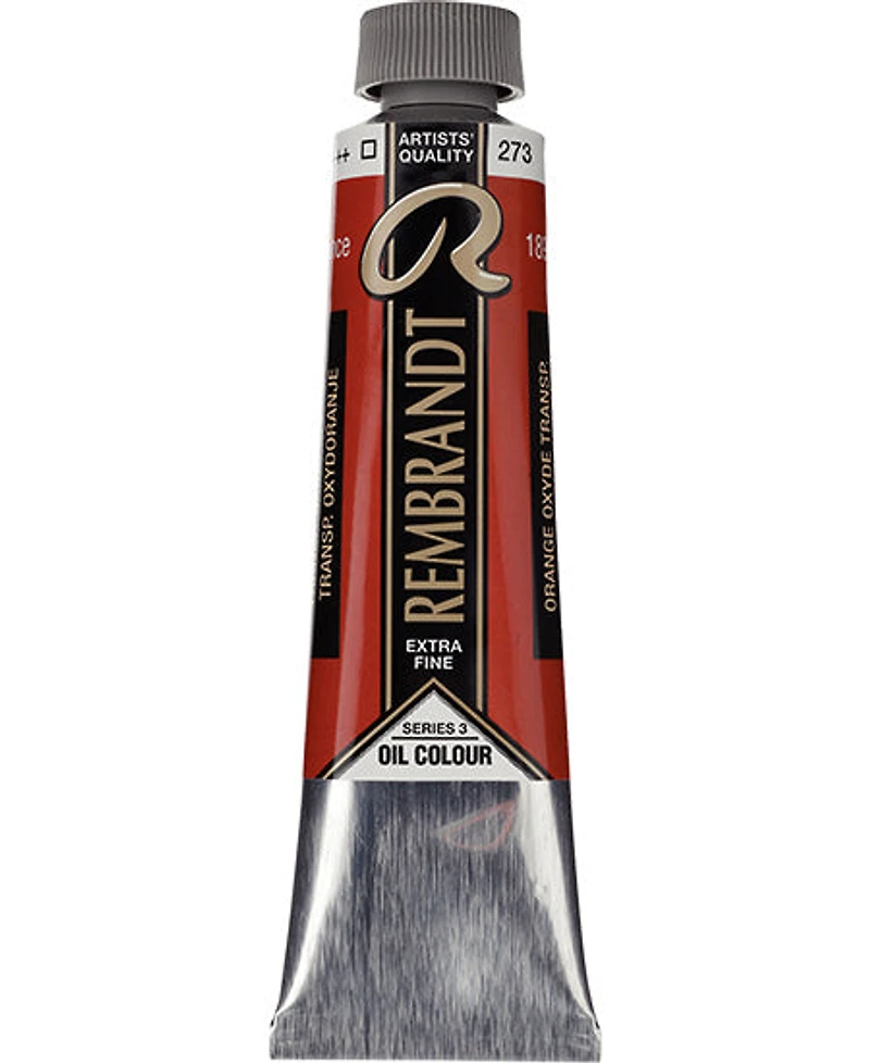 Huile rembrandt orange oxyde transparent - 40ml série 3