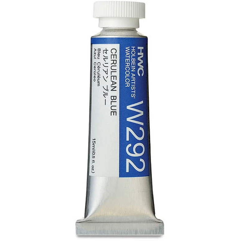 Aquarelle bleu céruléen série d