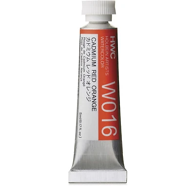 Aquarelle rouge cadmium orangé série e - 5ml
