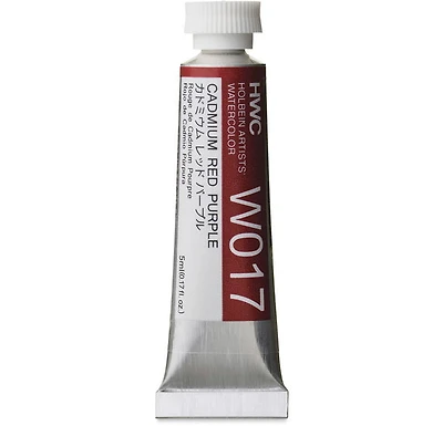 Aquarelle rouge cadmium pourpre série e - 5ml