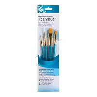 Synthetic paintbrush set - taklon gold