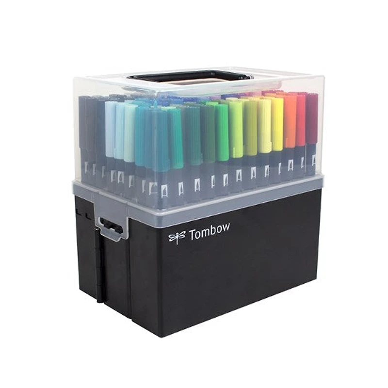 Set of 108 dual brush pen