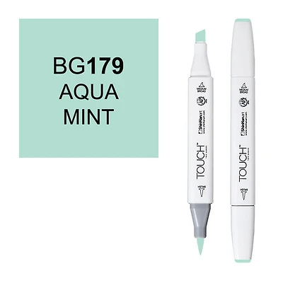 Marqueur touch pointe pinceau menthe aqua