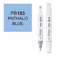 Marqueur touch pointe pinceau bleu de phtalo