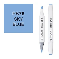 Marqueur touch pointe pinceau bleu ciel