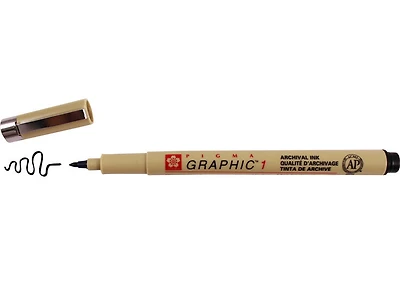 Pigma graphic marker 1.00mm black