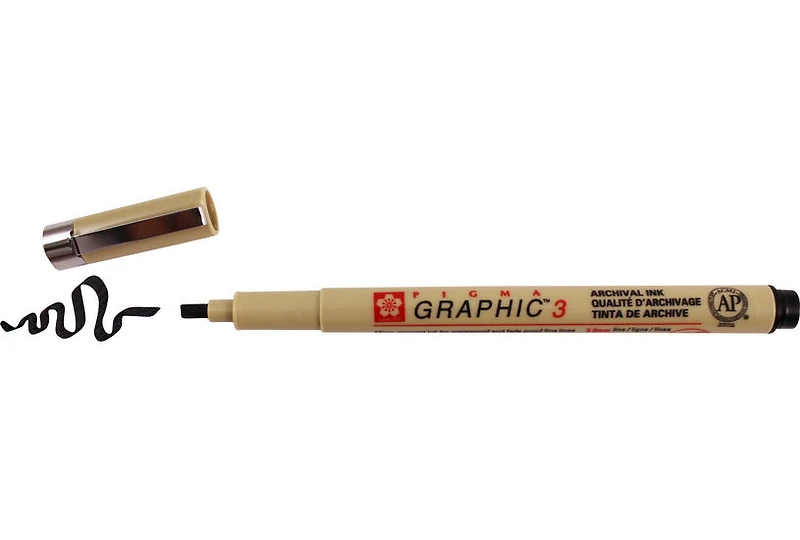 Pigma graphic marker 3.00mm black