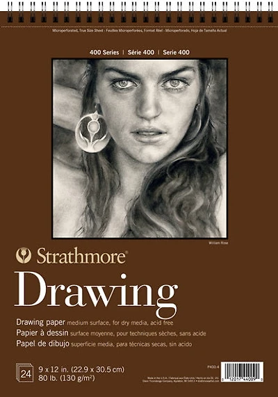 Bloc papier dessin - 9x12po (24f)