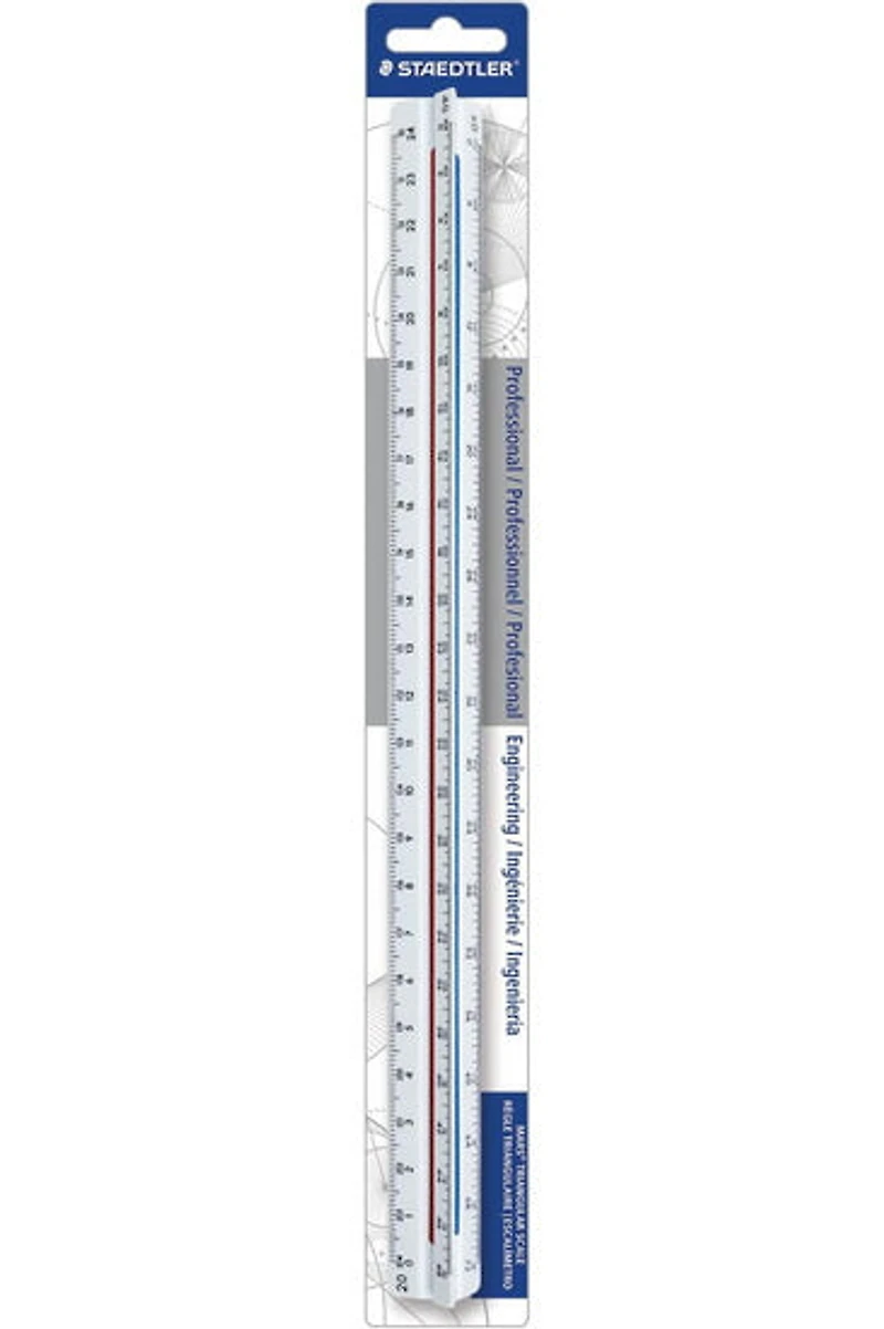 Règle triangulaire staedtler - 10,20,30,40,50,60