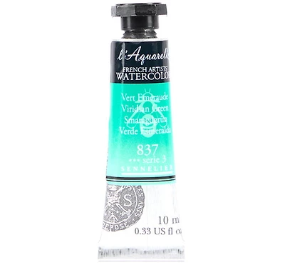 Aquarelle tube - 10ml - vert emeraude véritable - s3