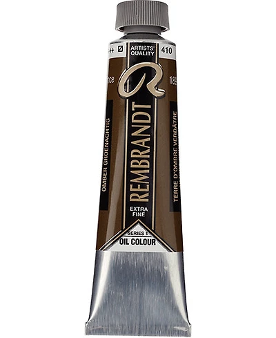 Huile rembrandt terre d'ombre verte - 40ml série 1