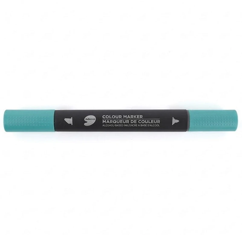 Twin tips marker turq.green light